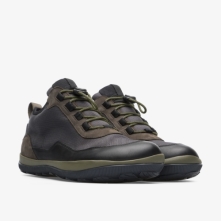 Camper Olive Green Ankle Boots Mens - Peu Pista Online Ireland | MDZQJ4138